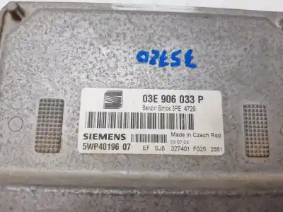 Piesă de schimb auto la mâna a doua unitate de control motor ecu pentru seat ibiza (6l1) g-azq referințe oem iam 03e906033p  