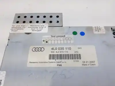 Second-hand car spare part audio system / radio cd for audi q7 (4l) 3.0 tdi oem iam references 4l0035110  