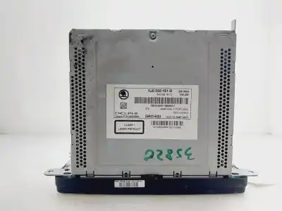 Second-hand car spare part audio system / radio cd for skoda fabia combi (5j5) ambition 75 cv / 55 kw oem iam references 5j0035161d  