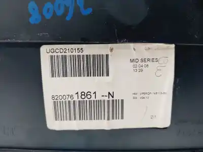 Peça sobressalente para automóvel em segunda mão quadrante por renault clio iii pack authentique referências oem iam 8200761861n  