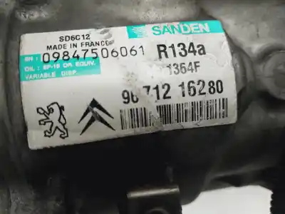 Автозапчасти б/у КОМПРЕССОР КОНДИЦИОНЕРА ВОЗДУХА за CITROEN BERLINGO  ссылки OEM IAM 9671216280  