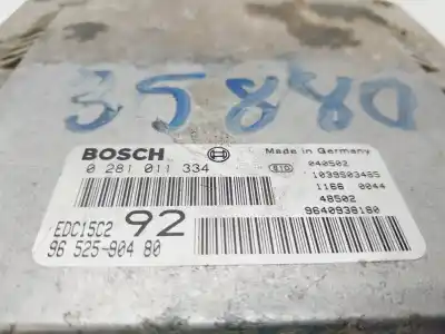 Second-hand car spare part ecu engine control for peugeot 807 st pack oem iam references 9652590480  
