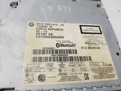 Second-hand car spare part audio system / radio cd for bmw 1 (f20) 116 d oem iam references 6512928191302   Second-hand car spare part audio system / radio cd for bmw 1 (f20) 116 d oem iam references 6512928191302