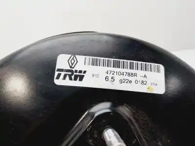 Second-hand car spare part brake servo for renault clio iv (bh_) 0.9 tce 90 oem iam references 472104788r  