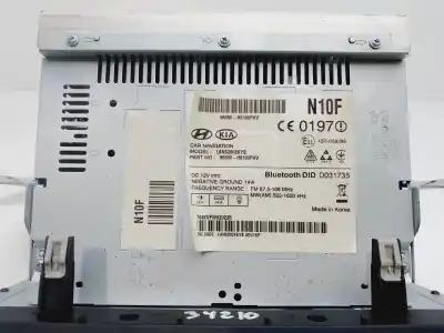 Peça sobressalente para automóvel em segunda mão sistema de áudio / rádio cd por kia rio (yb) concept 78 cv / 57 kw referências oem iam 96550h8100