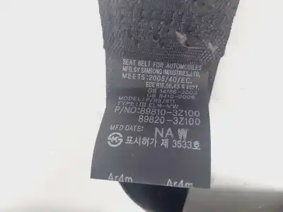 Pezzo di ricambio per auto di seconda mano cintura di sicurezza posteriore destra per hyundai i40 i (vf) 1.7 crdi riferimenti oem iam 898203z100ry