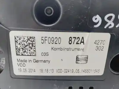 Автозапчасти б/у приборная доска за seat leon st (5f8) 1.6 tdi ссылки oem iam 5f0920872a  