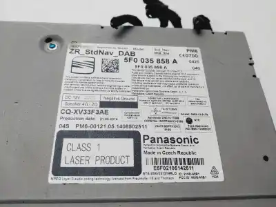 Автозапчасти б/у аудиосистема / радио cd за seat leon st (5f8) 1.6 tdi ссылки oem iam 5f0035858a  