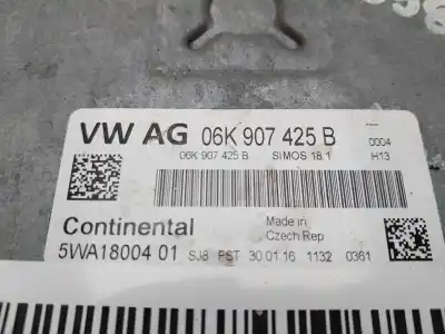 Pezzo di ricambio per auto di seconda mano CENTRALINA MOTORE per SEAT LEON (5F1)  Riferimenti OEM IAM 06K907425B  