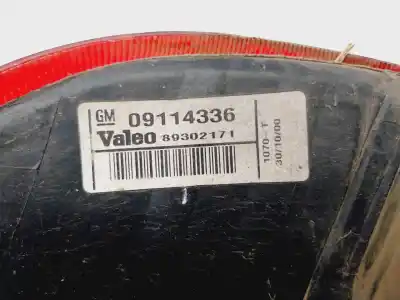 Pezzo di ricambio per auto di seconda mano lampada posteriore sinistra per opel corsa c furgoneta/hatchback (x01) 1.2 16v (f08, w5l) riferimenti oem iam 09114336  