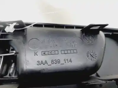 Автозапчасти б/у внутренняя задняя правая ручка за vw passat b7 (362) 1.6 tdi ссылки oem iam 3aa839114  