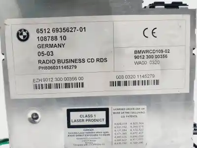 Peça sobressalente para automóvel em segunda mão sistema de áudio / rádio cd por bmw serie 3 touring (e46) 320d referências oem iam 65126935627