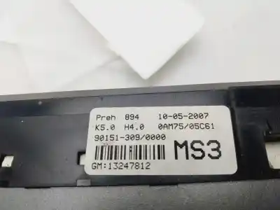 Gebrauchtes Autoersatzteil STEUERUNG DER HEIZUNG / KLIMAANLAGE zum OPEL ZAFIRA B  OEM-IAM-Referenzen 13247812  