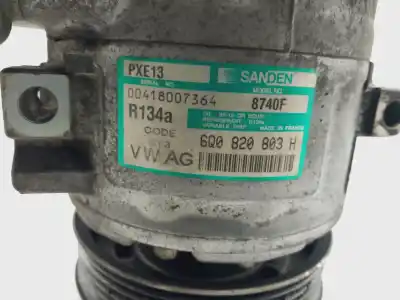 Peça sobressalente para automóvel em segunda mão compressor de ar condicionado a/a a/c por skoda fabia combi (6y5) d-amf referências oem iam 6q0820803h  