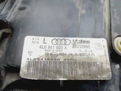Second-hand car spare part left headlight for audi q7 (4l) 3.0 tdi oem iam references 4l0941003a  