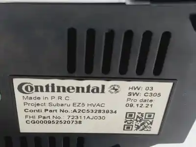 Peça sobressalente para automóvel em segunda mão comando de sofagem (chauffage / ar condicionado) por subaru legacy kombi/outback b14 outback limited referências oem iam 72311aj030