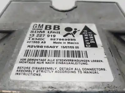 Second-hand car spare part airbag control unit for opel astra h caravan enjoy oem iam references 13227919