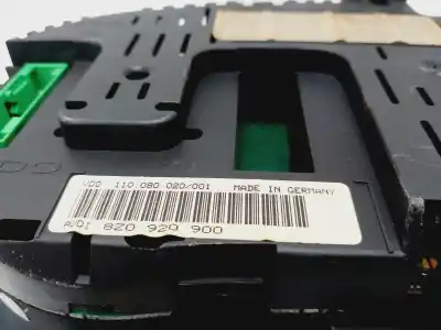 Peça sobressalente para automóvel em segunda mão quadrante por audi a2 (8z0) 1.4 tdi referências oem iam 8z0920900  