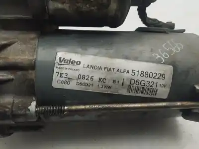 Peça sobressalente para automóvel em segunda mão motor de arranque por fiat punto (199) easy referências oem iam 51880229