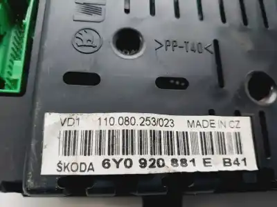 Автозапчасти б/у приборная доска за skoda fabia familiar (6y5) comfort line ссылки oem iam 6y0920881e  