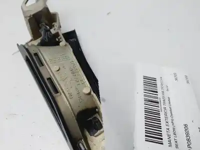 Peça sobressalente para automóvel em segunda mão puxador exterior traseiro direito por seat leon (1p1) comfort limited referências oem iam 1p0839206