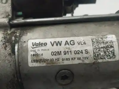 Peça sobressalente para automóvel em segunda mão motor de arranque por audi a3 (8v) attraction referências oem iam 02m911024s  