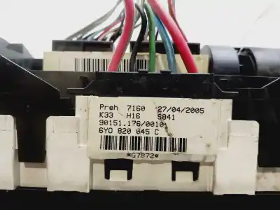 Автозапчастина б/у контроль опалення / кондиціонації для skoda fabia familiar (6y5) comfort line посилання на oem iam 6y0820045c  