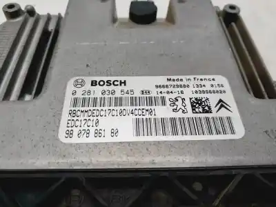 Second-hand car spare part ecu engine control for citroen c3 seduction oem iam references 9807886180  