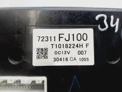 Second-hand car spare part climate control for subaru xv active oem iam references 72311fj100  