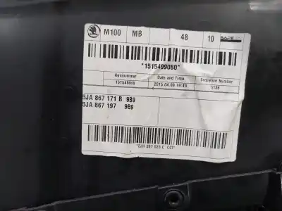 Автозапчастина б/у обкітка задніх лівіх дверей для skoda rapid ambition посилання на oem iam 5jh867023c   Автозапчастина б/у обкітка задніх лівіх дверей для skoda rapid ambition посилання на oem iam 5jh867023c