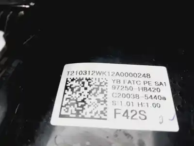 Peça sobressalente para automóvel em segunda mão comando de sofagem (chauffage / ar condicionado) por kia stonic (ybcuv) drive referências oem iam 97250h8420  