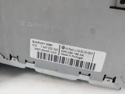 Pezzo di ricambio per auto di seconda mano impianto audio / radio cd per volkswagen golf plus (5m1) highline riferimenti oem iam 5m0035186aa