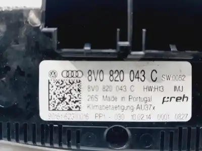 Second-hand car spare part climate control for audi a3 (8v) attraction oem iam references 8v0820043c