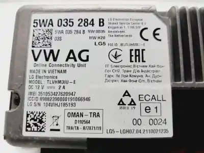 Second-hand car spare part electronic module for seat ateca (khp) style go 149 cv / 110 kw oem iam references 5wa035284b   Second-hand car spare part electronic module for seat ateca (khp) style go 149 cv / 110 kw oem iam references 5wa035284b