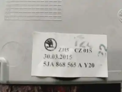 Peça sobressalente para automóvel em segunda mão porta luvas por skoda rapid ambition referências oem iam 5ja868565a  