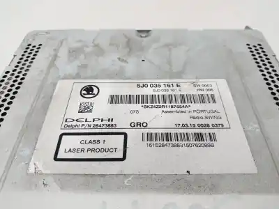 Автозапчастина б/у аудіо система / радіо cd для skoda rapid ambition посилання на oem iam 5j0035161e   Автозапчастина б/у аудіо система / радіо cd для skoda rapid ambition посилання на oem iam 5j0035161e