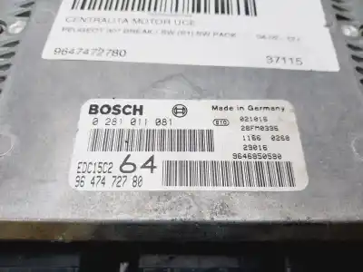 Автозапчастина б/у ебу контролер двигуна для peugeot 307 break / sw (s1) sw pack посилання на oem iam 9647472780  