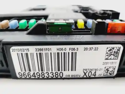 Second-hand car spare part bsi control unit for citroen c3 sx oem iam references 9664983380  