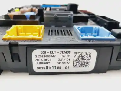Second-hand car spare part bsi control unit for citroen c3 feel oem iam references 9819851180  