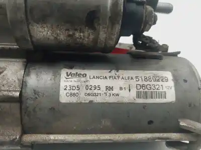 Second-hand car spare part starter motor for opel combo d kasten l1h1 2.4t 90 cv / 66 kw oem iam references 51880229