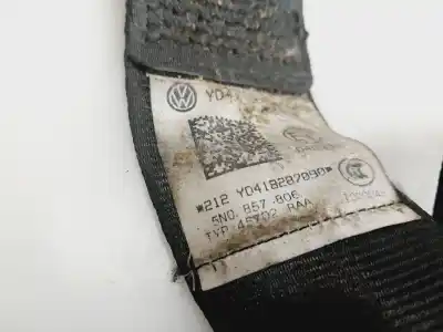 Second-hand car spare part REAR RIGHT SEAT BELT for VOLKSWAGEN TIGUAN (5N1)  OEM IAM references 5N0857806R  