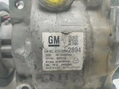 Pezzo di ricambio per auto di seconda mano compressore aria condizionata per opel mokka x excellence start/stop riferimenti oem iam 424728942894  