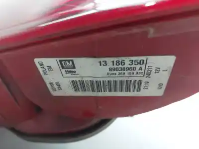 Second-hand car spare part left tailgate light for opel corsa d cmon oem iam references 13186350  