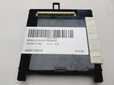 Second-hand car spare part electronic module for lexus ct (zwa10_) 200h (zwa10_) oem iam references 8922176010  