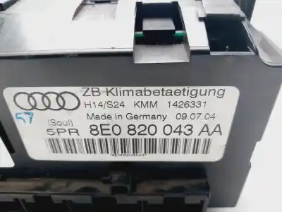 Second-hand car spare part climate control for audi a4 avant (8e) 2.5 tdi quattro (132kw) oem iam references 8e0820043aa  