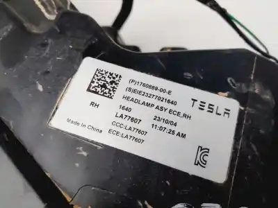 Автозапчастина б/у права фа для tesla model 3 basis rwd 325 cv / 239 kw посилання на oem iam 176088900e  