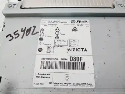 Second-hand car spare part multifunction display for kia stonic (ybcuv) concept oem iam references 96160h8800  