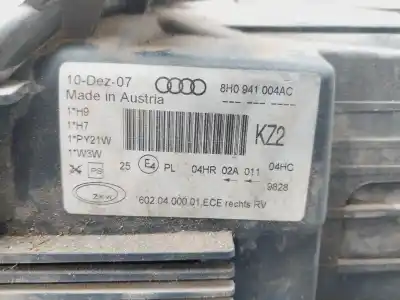 Автозапчастина б/у права фа для audi a4 cabrio (8h) 2.4 170 cv / 125 kw посилання на oem iam 8h0941004ac  