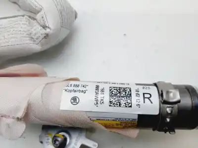 Peça sobressalente para automóvel em segunda mão airbag de cortina dianteiro direito por skoda yeti (5l) 2.0 tdi referências oem iam 5l6880742
