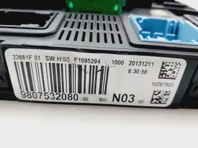 Peça sobressalente para automóvel em segunda mão centralina bsi por peugeot 2008 (--.2013->) allure referências oem iam 9807532080